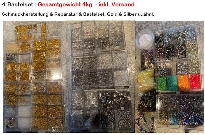 Bastelset 4- Schmuckherstellung & Reparatur - Gold & silber .