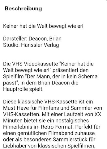 Keiner hat die Welt so bewegt wie er!