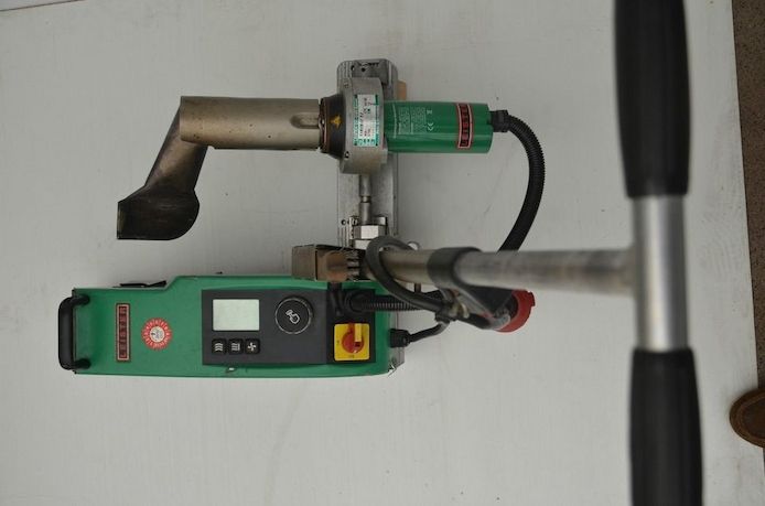 Leister Heissluft Schweissautomat Varimat V 2 Gerätebox 400V 5.7 KW