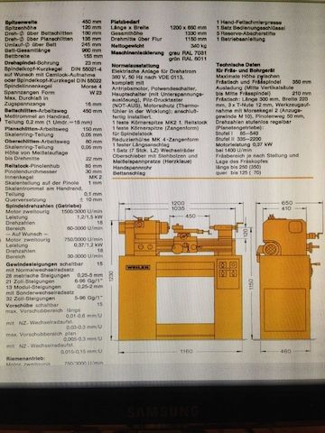 Weiler Primus LZ Drehbank Spannzangen  Matador Condor Praktikant