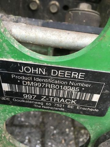 John Deere Mulchmäher z-Track 997 Bj 2009