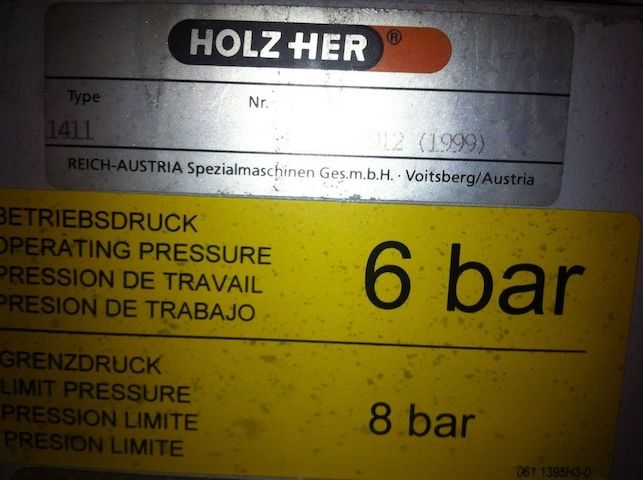 HOLZHER Sprint 1411 Kantenumleimer Maschine