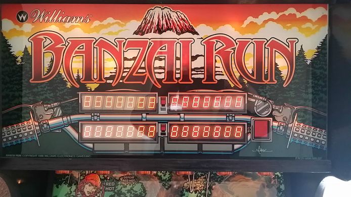 Banzai Run Flipper Williams Top Originalzustand