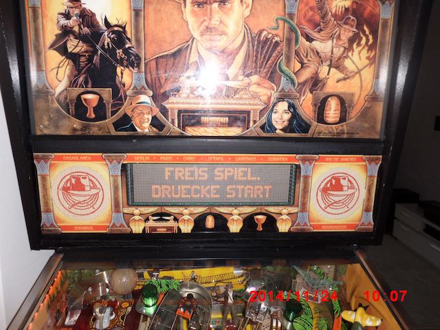 FLIPPER INDIANA JONES VIEL ZUBEHÖR DECALSET ERSATZTEILE UNTERSCHRIFT VON H-FORD