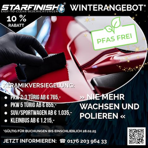Fahrzeug-Keramikversiegelung Winterangebot