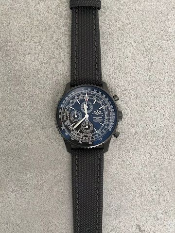 Breitling Navitimer schwarzes Zifferblatt Damenuhr
