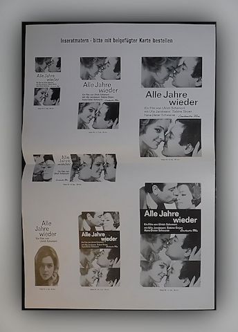 Filmplakat DIN A3 - Alle Jahre wieder (Sabine Sinjen Ulrich Schamoni) + Werbematerial