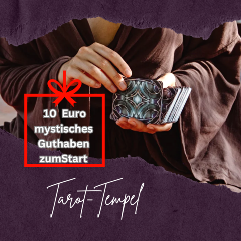 Finde Antworten mit Tarot-Tempel – Jetzt 10 € gratis!