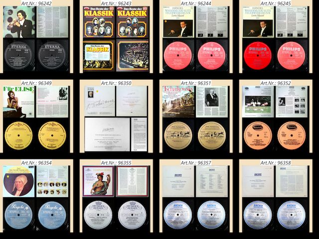 Konvolut 58 x Vinyl Klassik 12 und 10 Zoll