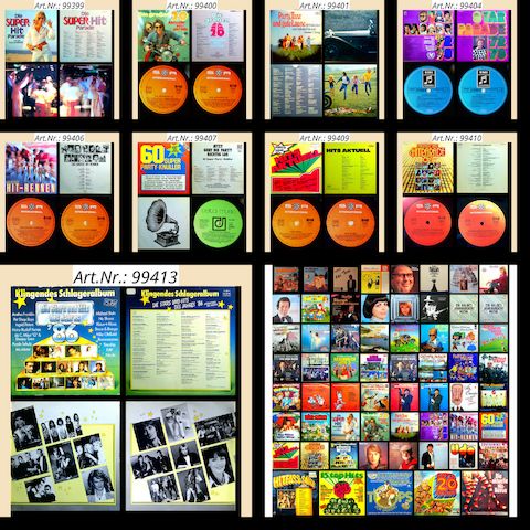 Konvolut 61 x Vinyl LP / Doppel-LP / Single Schlager/Humor/Volkmusik