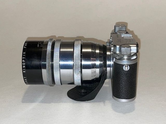 KINIOPTIK PARIS Objektiv APOCHROMAT 1:2 100 mm M39 LEICA-Anschluss
