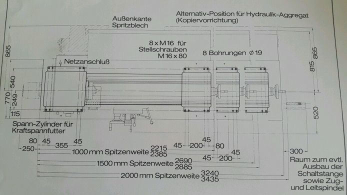 Drehbank Harrison M400 Präzisions-Leit- und Zugspindeldrehmaschine