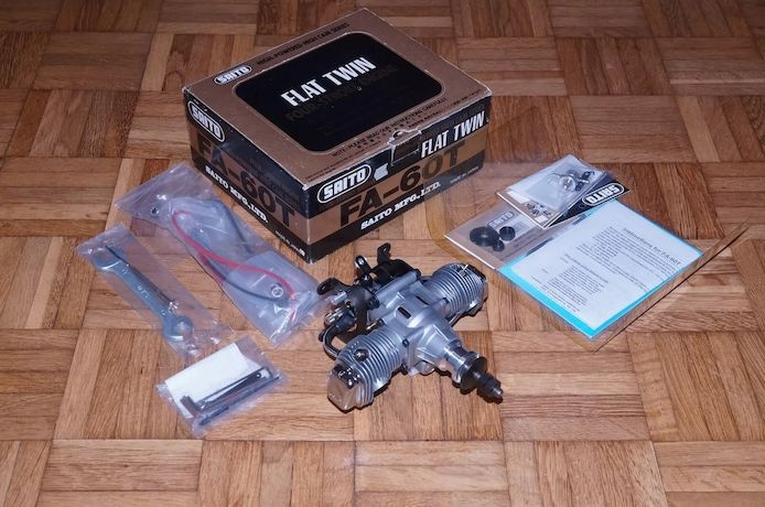 Doppelzylinder 10cc 4-Takt RC Modell Motor Neu