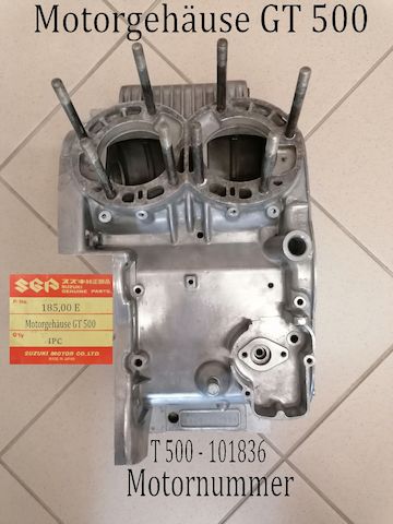 Suzuki GT 500  Motorgehäuse
