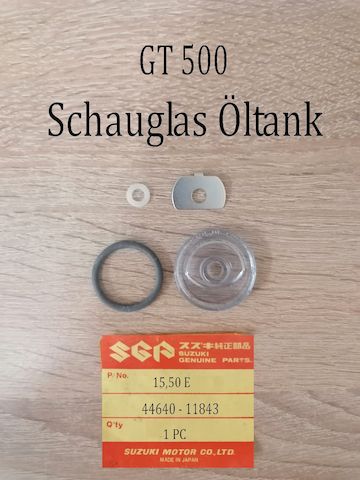 Suzuki GT 500 Schauglas Öltank