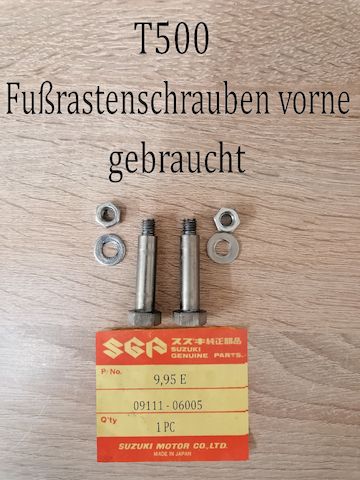 Suzuki T 500 Schrauben Fußrasten