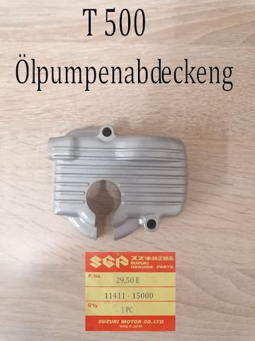 Suzuki T 500 Ölpumpenabdeckung