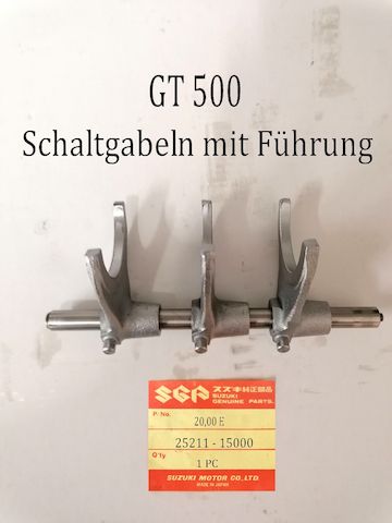 suzuki GT 500 - T 500 schaltgabeln.