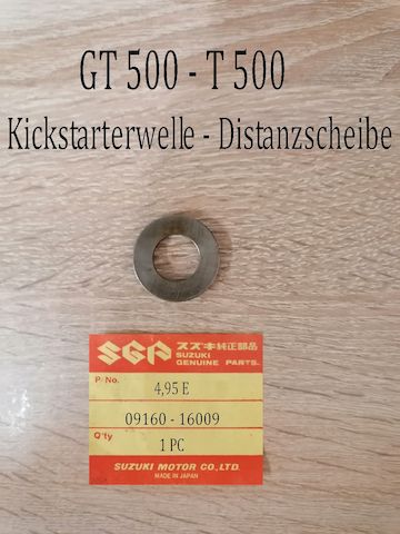 suzuki GT 500 - T500 Distanzscheibe Kickstarterwelle