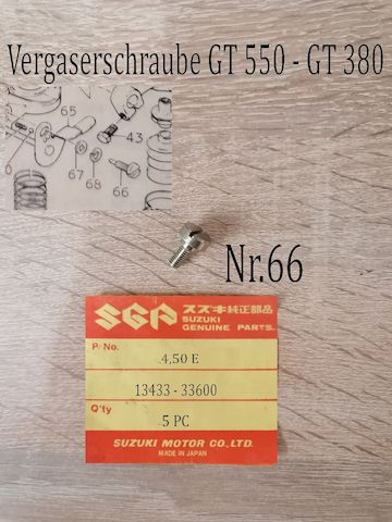 Suzuki GT 550 - GT 380 Vergaserteile
