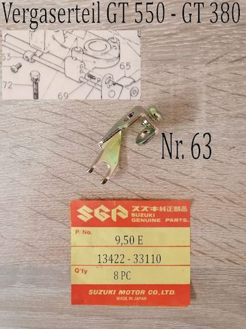 Suzuki GT 550 - GT 380 Vergaserteile