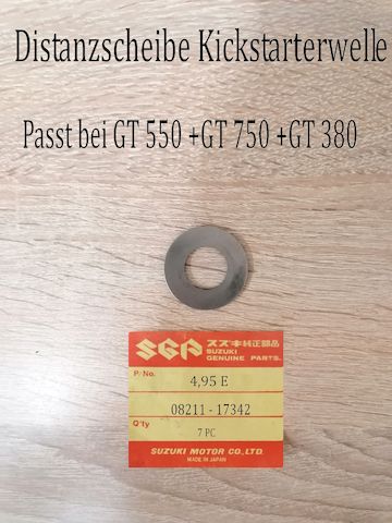 Suzuki GT 380  Scheibe Kickstarterwelle