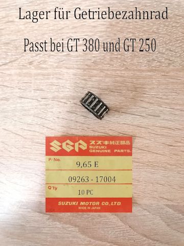 Suzuki GT 380 - GT 250 Lager Getriebezahnrad