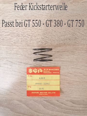 Suzuki GT 380 - GT 550 - GT750 Feder Kickstarterwelle