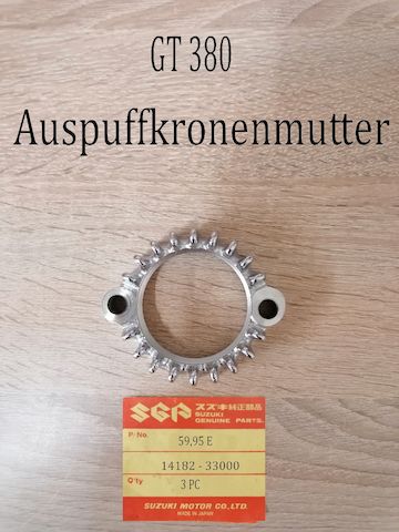 Suzuki GT 380 Kronenmutter