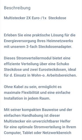 Schuko-/Euroadapter