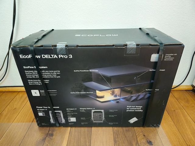 EcoFlow DELTA Pro 3 EU, tragbare Powerstation 4,0kWh LFP-Akku - neu in OVP