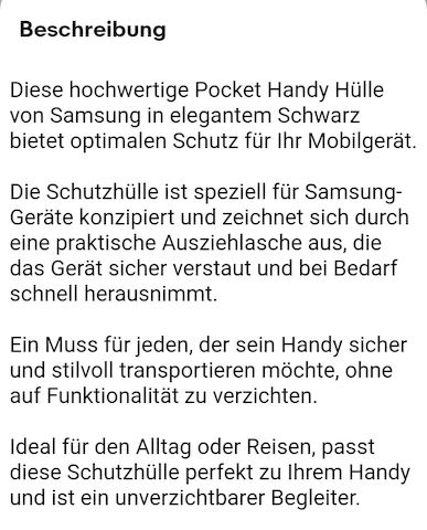 Pocket Handy Hülle (2 Stück)