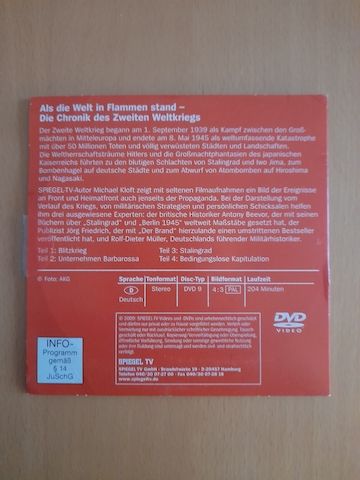 Spiegel TV - Der Krieg der Deutschen DVD Video