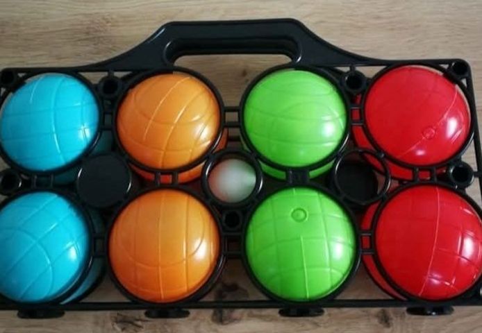 Boule/Boccia Spiel Set mit 8 Kugeln im Tragekoffer Boule Petanquekugeln,unbenutzt