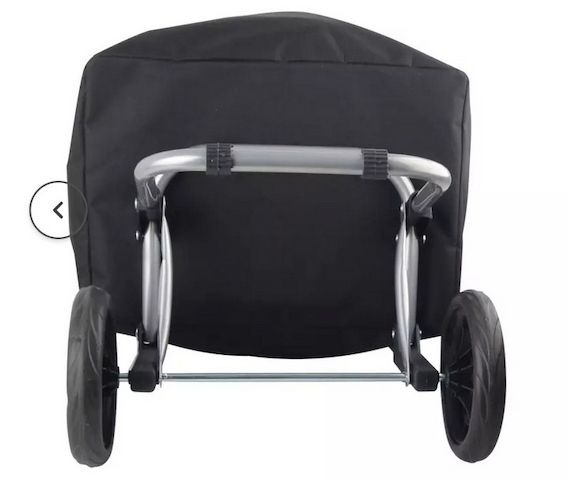 Einkaufstrolley mit 2 Rollen inkl. Schirmhalter, Standfuß