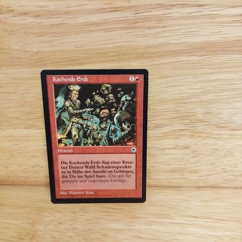 Magic The Gathering-Kochende Erde.