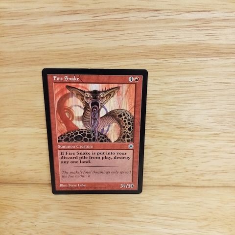 Magic The Gathering-Fire Snake