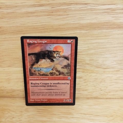Magic The Gathering-Raging Cougar
