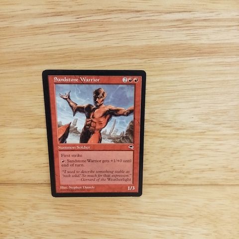 Magic The Gathering-Sandstone Warrior