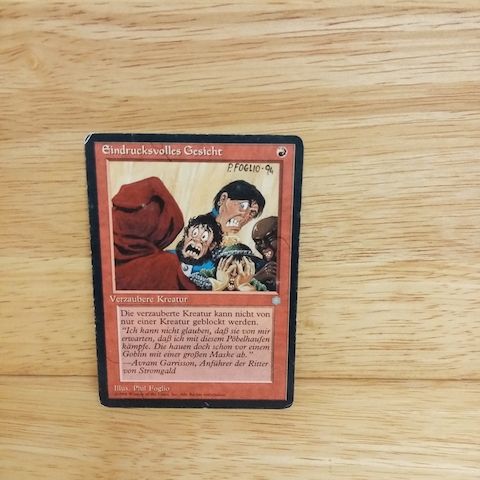 Magic The Gathering-Eindrucksvolles Gesicht