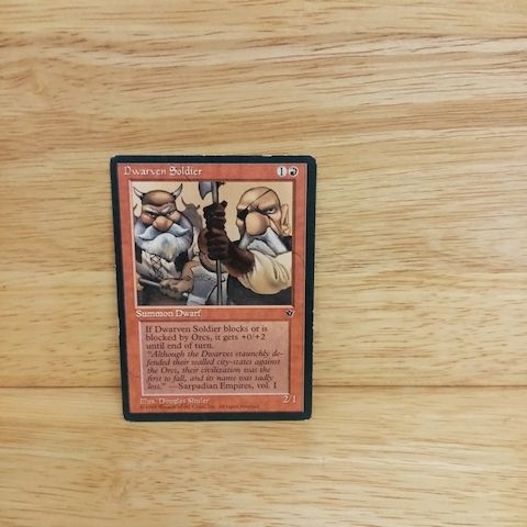 Magic The Gathering-Dwarven Soldier