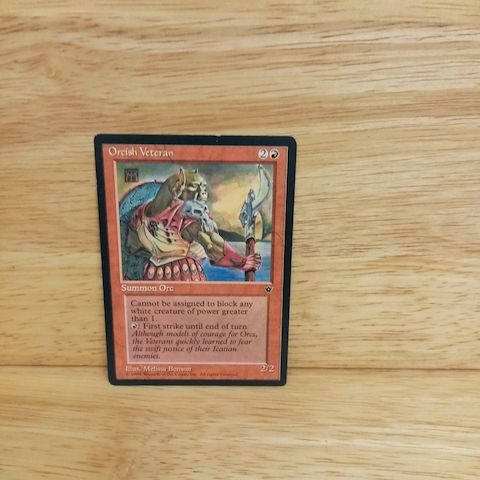 Magic The Gathering-Orcish Veteran