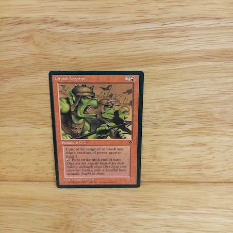 Magic The Gathering-Orcish Veteran