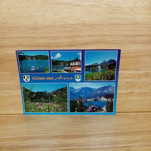 Postkarte-Gruss aus Arosa