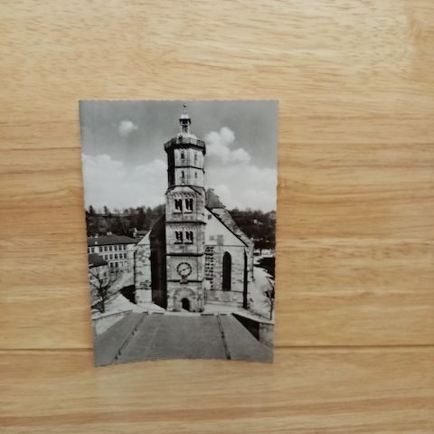 Postkarte-St. Michael mit Freitreppe.Schwäbisch Hall.