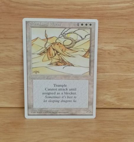 Magic The Gathering-Edler Land Wurm.