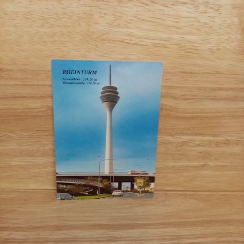 Postkarte-Düsseldorf, Fernmeldeturm.