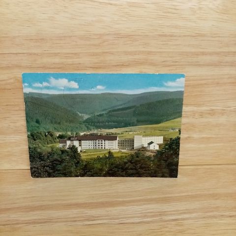 Postkarte-Odeborn, Naturheilklinik.