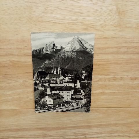 Postkarte-Berchtesgaden mit Watzmann.