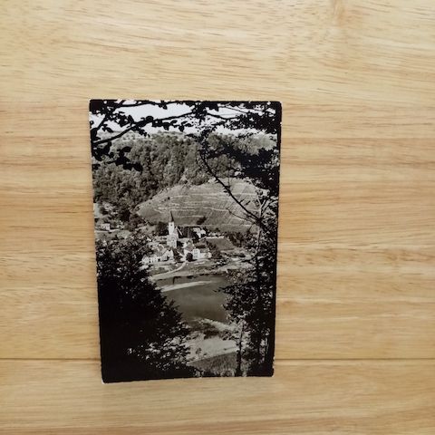 Postkarte-Loef an der Mosel. Haus Goldblume.